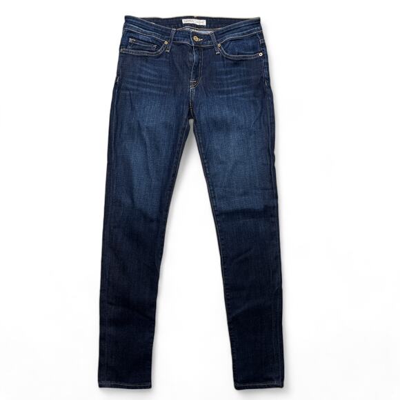 Joie Denim - Joie Mid-Rise Skinny Jeans Dark Blue Ravine Womens 27